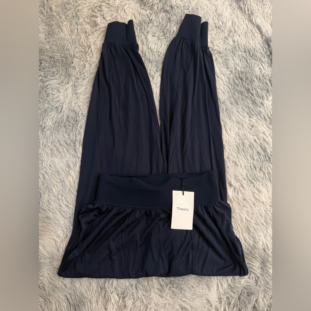 THEORY RIB JOGGER MEDIUM SPACE KNIT LUXE NWT
